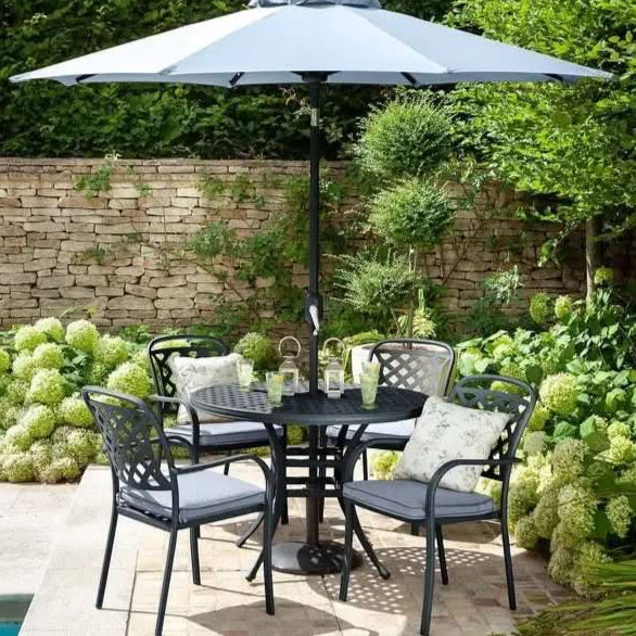 Hartman - Berkeley Round 4 Seat Dining Set in Antique Grey