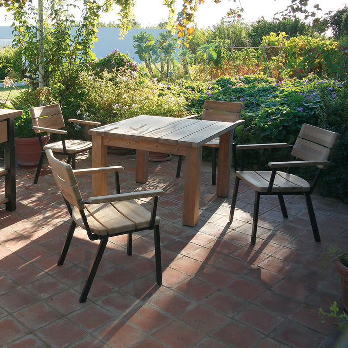 Titan 4 Seat Square Dining Set by Barlow Tyrie (ex-display)