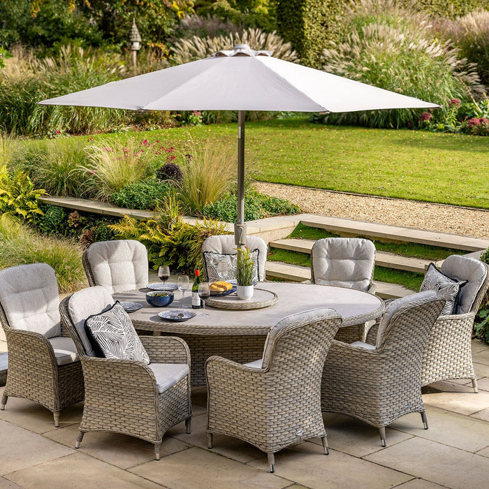 Hartman Eton 8 Seat Elliptical Dining Set in Beech