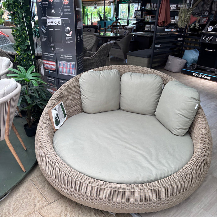 Alexander Rose Hazelmere Sand Weave Daybed with Pistachio Cushions (ex-display)