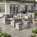 Palma Signature Corner Set in White Wash (Left sided)