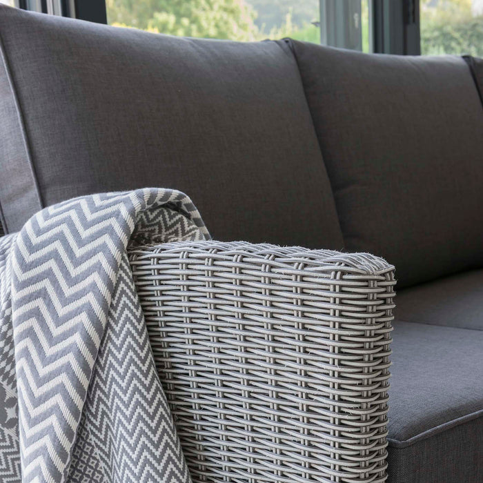 Palma Signature Corner Set in White Wash (Left sided)