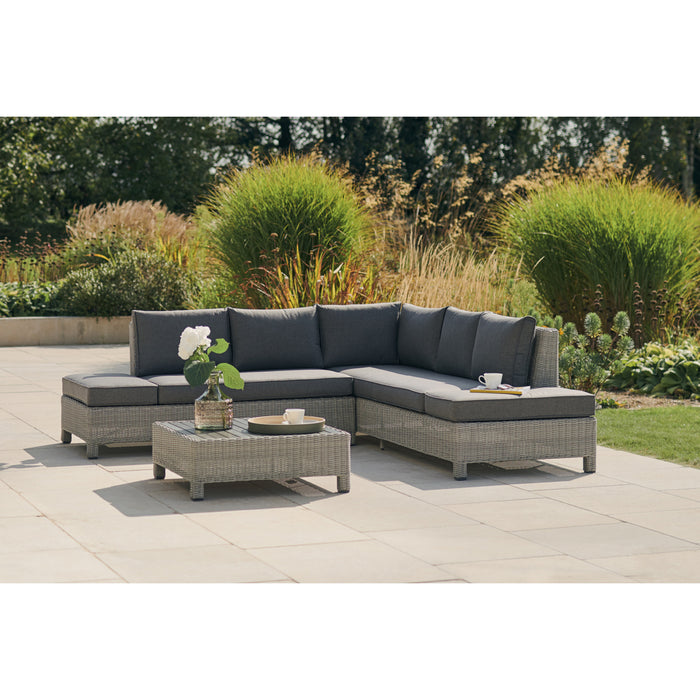Palma Signature Low Lounge Garden Set with Coffee Table in White Wash