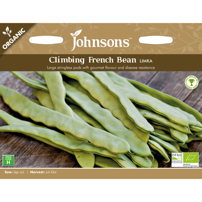 Peas & Beans Organic Climbing French Bean Limka