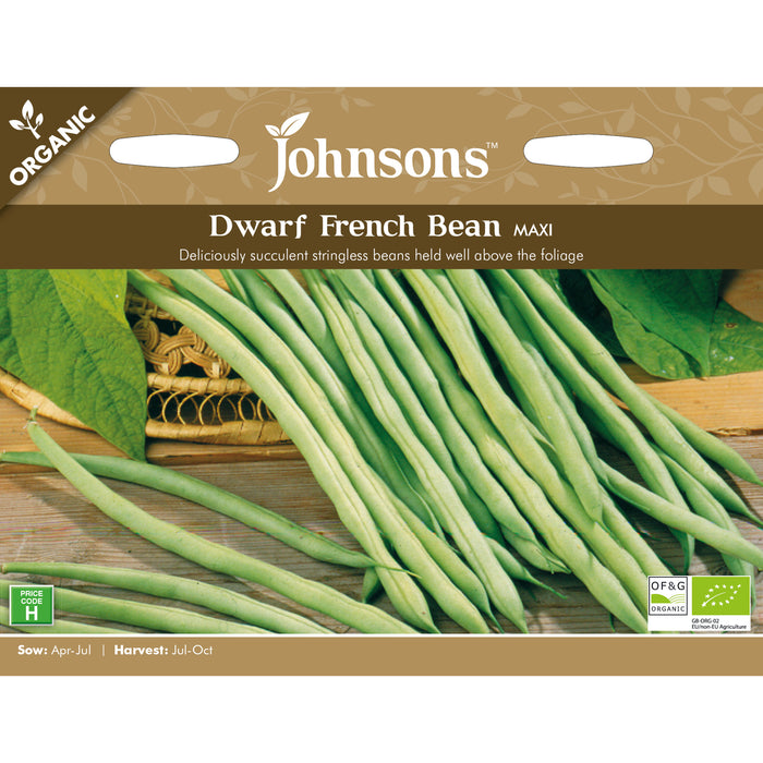 Peas & Beans Organic Dwarf French Bean Maxi