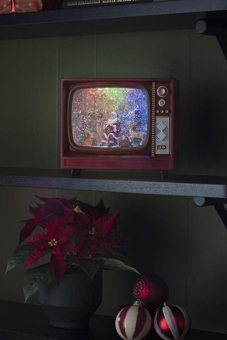 TV LED Santa Water Lantern