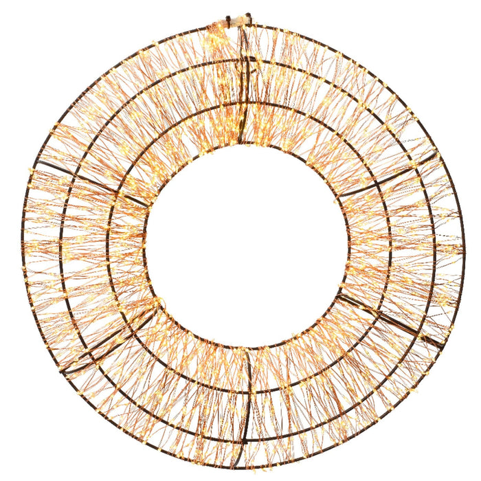 Micro Frame Light Deluxe Wreath Diameter 78cm Copper, Warm White 5000 Lights