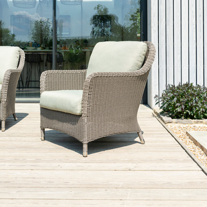 Hazelmere Grey Weave Sofa Lounge Set with Pistachio Cushions