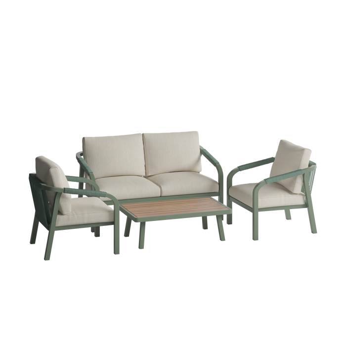Alexander Rose Genoa Lounge 4-Seater Lounge Set & Coffee Table