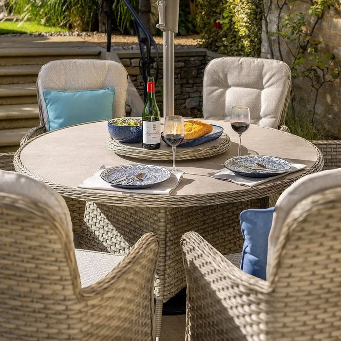 Hartman Eton 6 Seat Round Dining Set in Beech