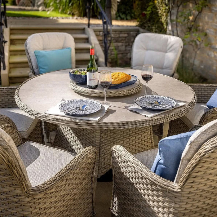 Hartman Eton 6 Seat Round Dining Set in Beech