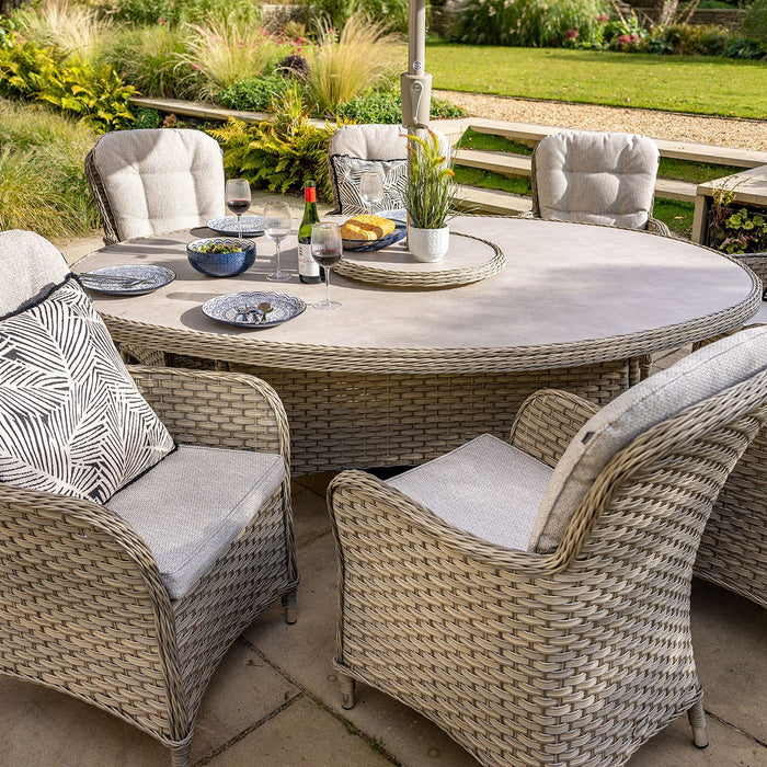 Hartman Eton 8 Seat Elliptical Dining Set in Beech