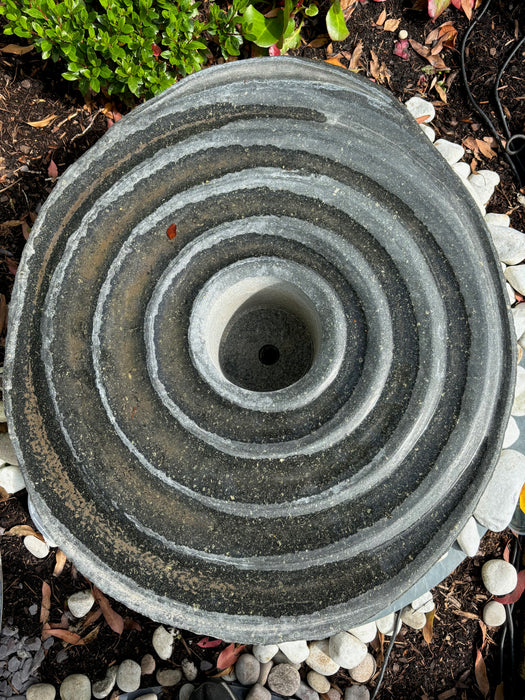 Basalt Babbling Stone water feature with complete kit