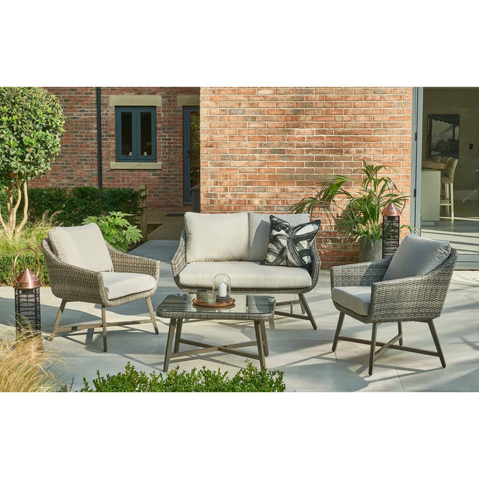 LaMode Lounge Garden Furniture Set With 2 Seat Sofa