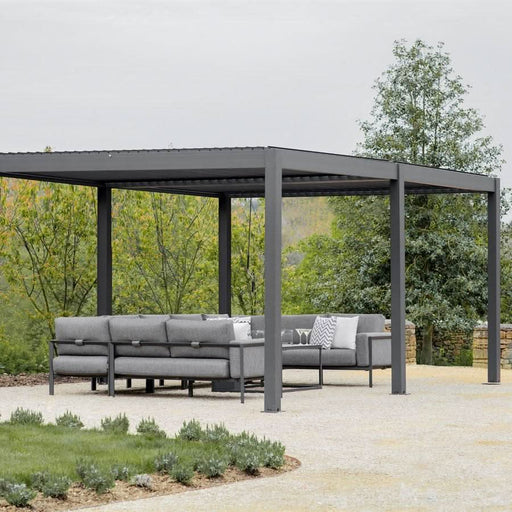 Navona 6m x 4m Freestanding Aluminium Louvered Pergola Ireland