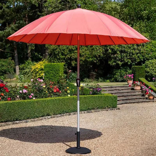 Hartman Shanghai Round 2.7m Parasol - Red Coral
