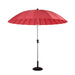 Hartman Shanghai Round 2.7m Parasol - Red Coral