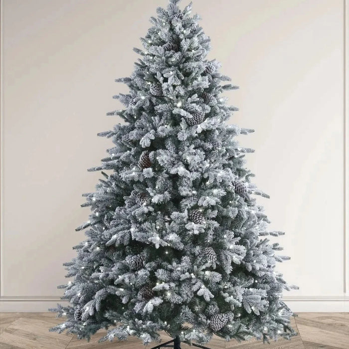 Bosk Frosted Winterfold Fir Christmas Tree 7.5ft (Prelit & Unlit options)