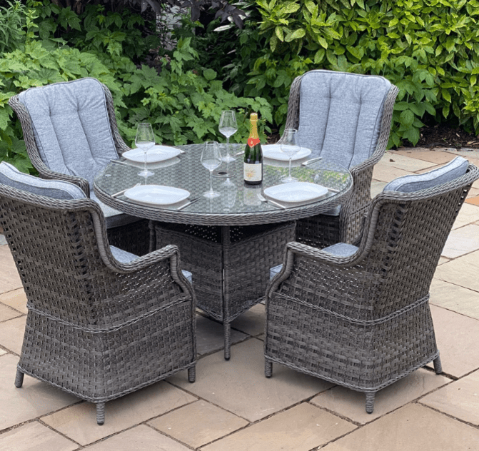 4 Seater Garden Furniture Dining Sets