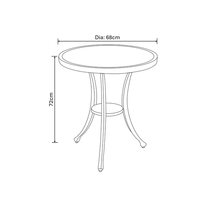 Hartman - Berkeley Bistro Set in Antique Grey
