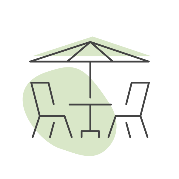 Sets with central parasol hole