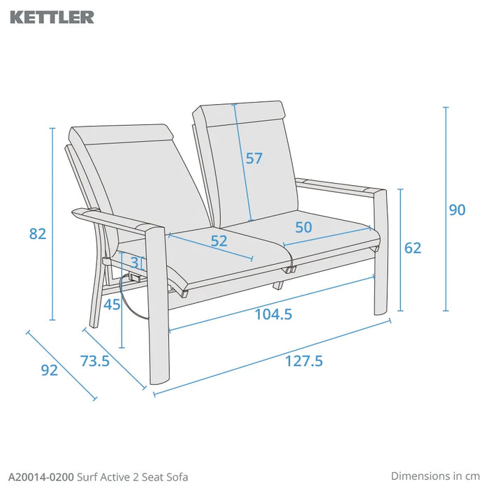 Surf Active 4 Seat Lounge Set by Kettler