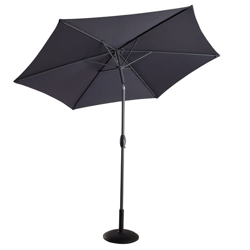 Hartman Balearic Market Round 2.7m Parasol - Grey