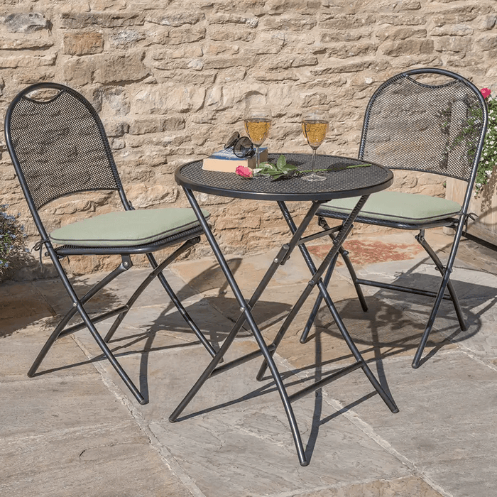 Cafe Roma Bistro Set with cushions