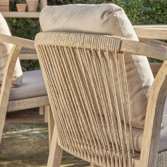 Kettler Cora Rope 4 Seat Round Dining Set