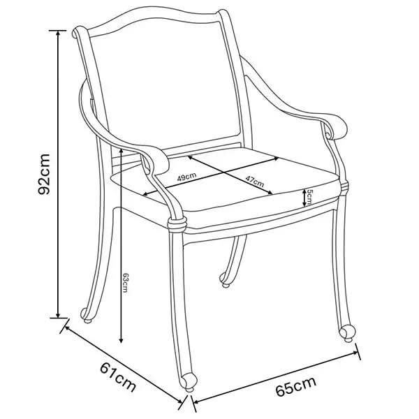 Hartman Capri 8 Seat Rectangular Set in Maize