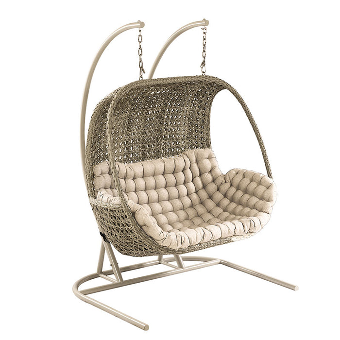 Hartman Heritage Double Hanging Chair (Beech with Dove Cushion)