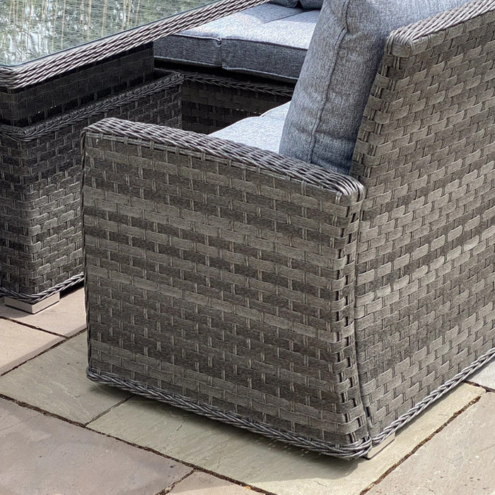 Amalfi Casual Dining Corner Set with high/low table