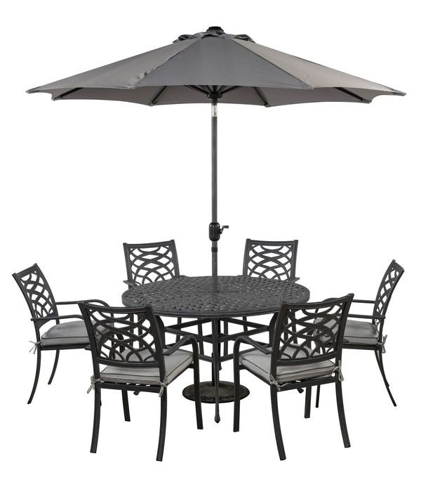Tuscany 6 Seat Round Complete Dining Set by Hartman