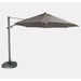 Kettler Garden Furniture Accessories Kettler 3.5m LED Free Arm Large Parasol Grey Frame, Taupe Canopy, LED's and Bluetooth Speaker