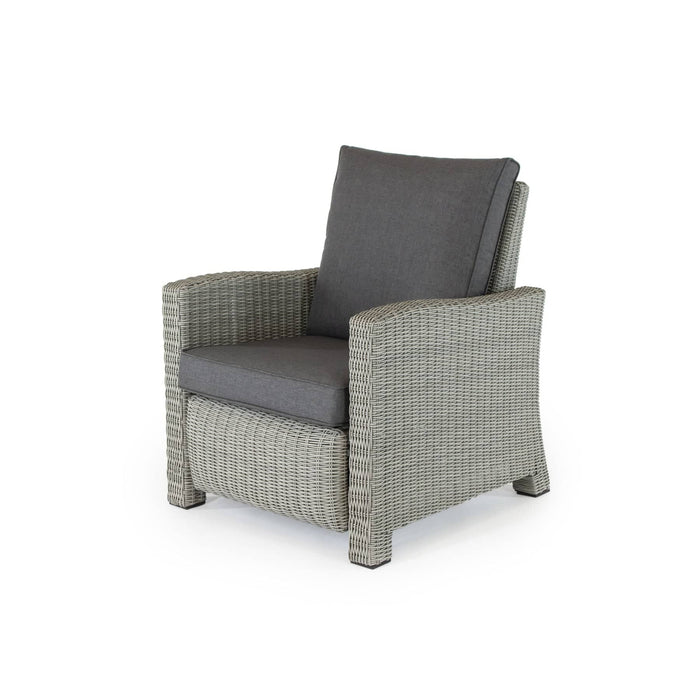 Kettler Garden Furniture Kettler Palma Duo Relaxer Set - Whitewash with Grey Taupe Cushions