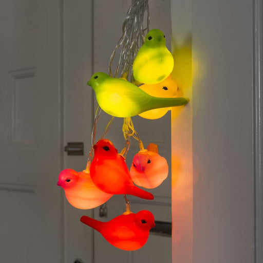 9 Coloured Birds Lights Set