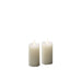 Ivory Wax Candle Set of 2 (10cm)