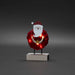 Red Santa Wood & Cotton Table Top Ornament