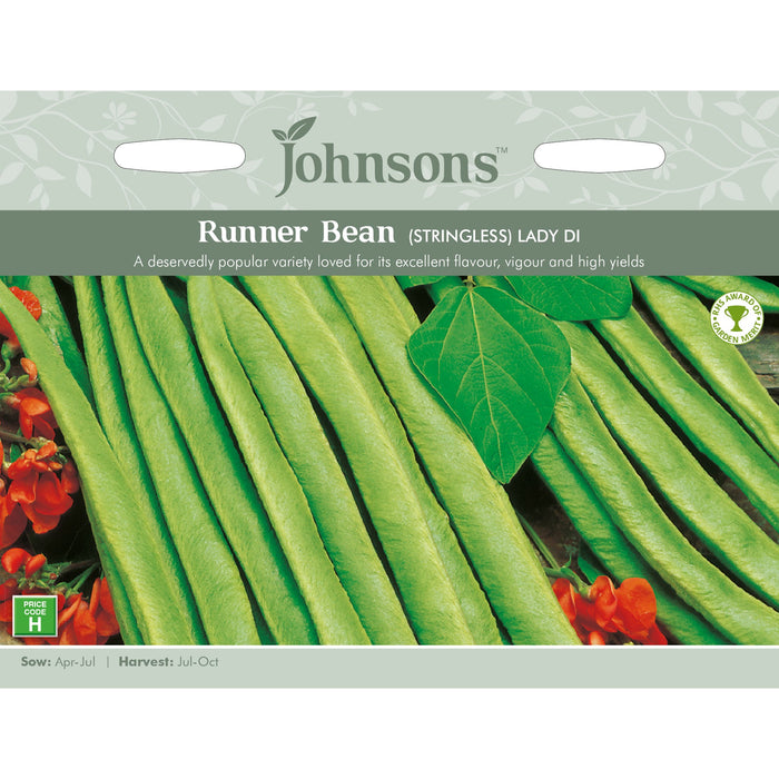 Peas & Beans Runner Bean Lady Di (Stringless)