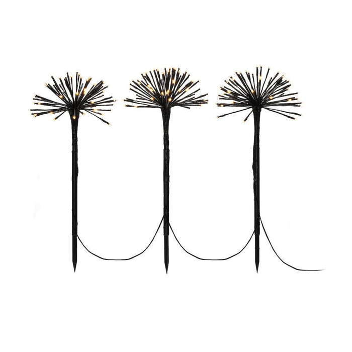 5 Dandelion Garden Sticks LED 50cm