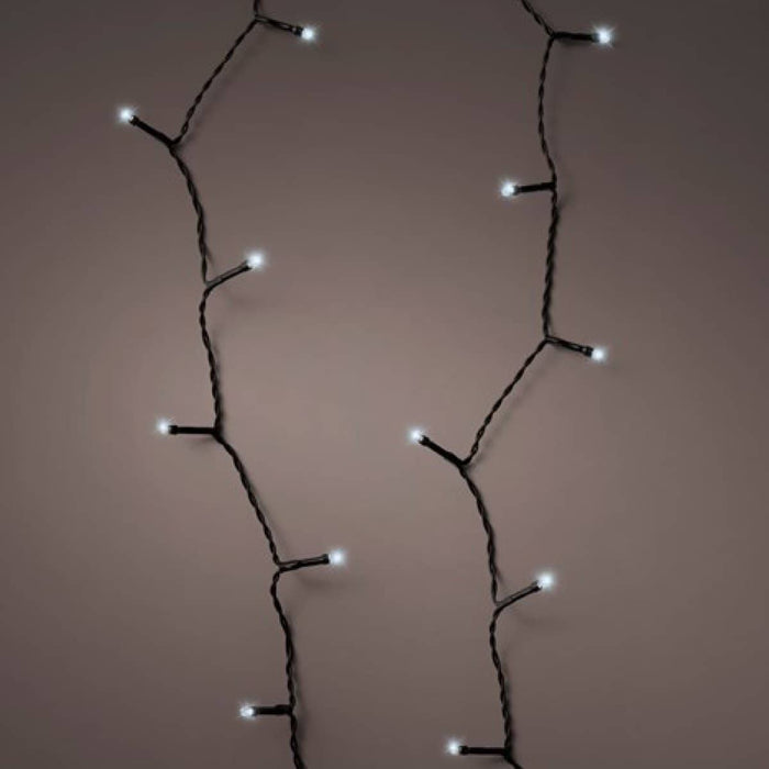 Kaemingk Lumineo Christmas lighting LED Durawise String Lights 8 Function Twinkle Effect Cool White (368 Lights)