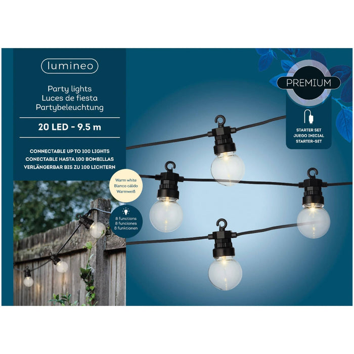 Lumineo Warm White Micro LED Multifunction Festoon Bulbs (20 Lights)