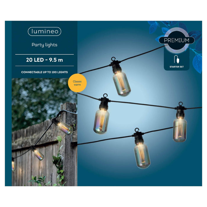 Lumineo Classic Warm Retro LED Festoon Bulbs (20 Lights)