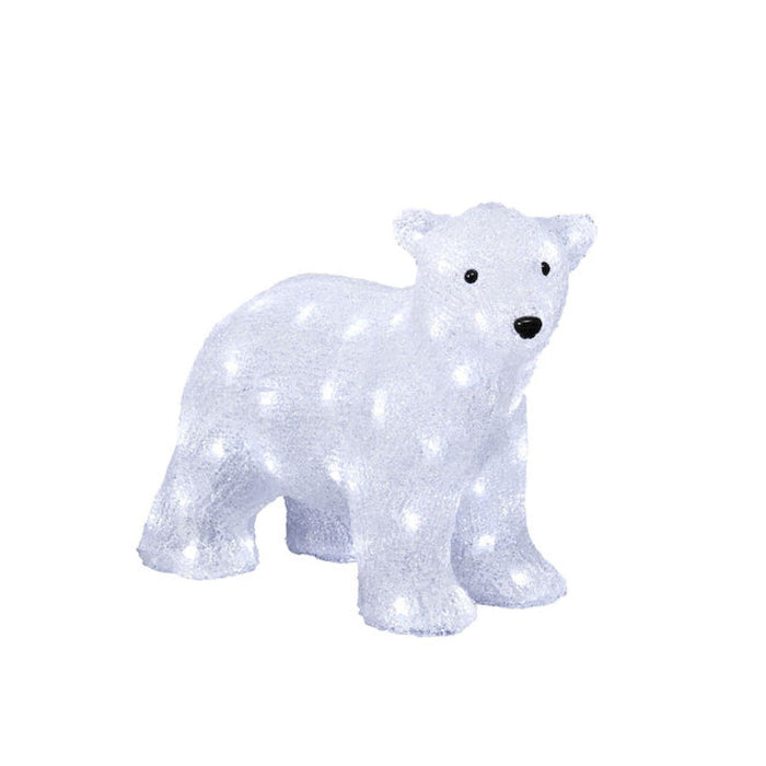 Acrylic Bear 41cm White LED
