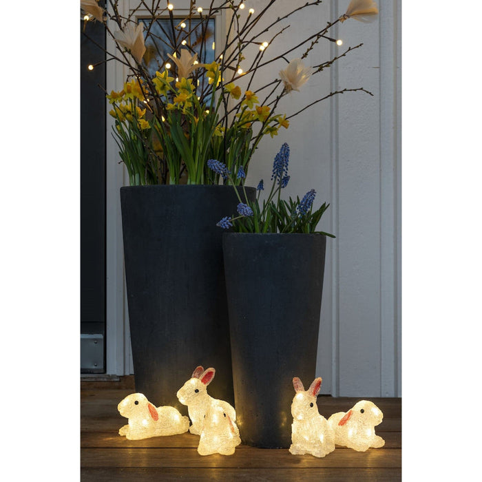 7 Piece Acrylic Rabbits Light Set 15cm