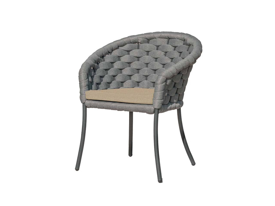 Cordial Light Grey Dining Chair with Cushion