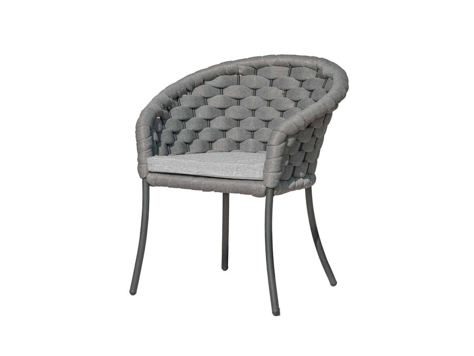Cordial Light Grey Dining Chair with Cushion