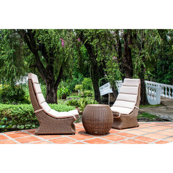San Marino Lazy Garden Table Chair Set with Side Table