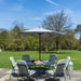 Alexander Rose Garden Furniture Alexander Rose Portofino 6-Seater Stacking Armchair Round Table set