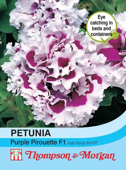 Thompson & Morgan (Uk) Ltd Gardening Petunia Purple Pirouette F1 Hybrid